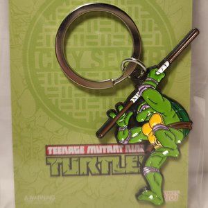 Teenage Mutant Ninja Turtles Keychain Donatello Official Nickelodeon Keyring